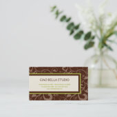 自然インスパイア優雅 名刺 (スタンド正面)