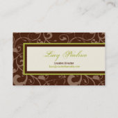 自然インスパイア優雅 名刺 (裏面)