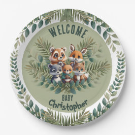 自然インスパイア紙プレート ペーパープレート