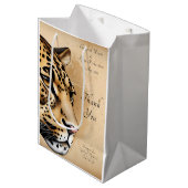 自然インスパイア結婚テーマ ミディアムペーパーバッグ (正面アングル)