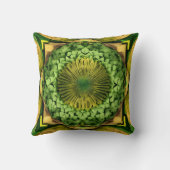 自然インスパイア質感とデザインパターン クッション (裏面)