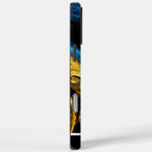 自然インスパイア金ゴールドと青い大理石芸術 Case-Mate iPhoneケース (裏面 / 右)