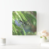 自然インスパイア スクエア壁時計 (ホーム)