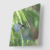 自然インスパイア スクエア壁時計 (傾斜)