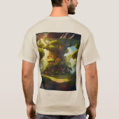 自然インスパイアTシャツデザイン Tシャツ (裏面)