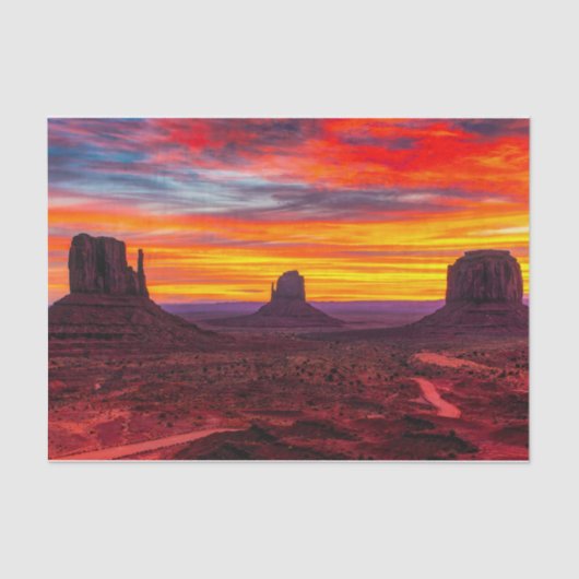 自然インスピレーションマウンテンバレーユタ 薄葉紙 (正面)