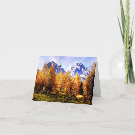 自然インスピレーションDolomites, Tofane Group, Italy ノートカード (正面)