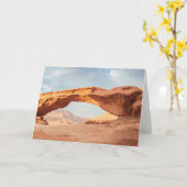 自然インスピレーションWadi Rum Valley、ヨルダンのカード カード (黄色い花)