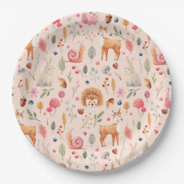 自然インピンク紙プレート ペーパープレート