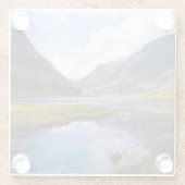 自然ウィュー，山 ガラスコースター (裏面)