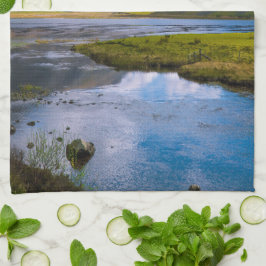 自然ウィュー，山 キッチンタオル