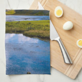 自然ウィュー，山 キッチンタオル (四つ折り)