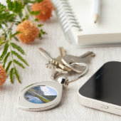 自然ウィュー，山 キーホルダー (側面)