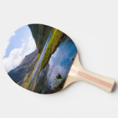 自然ウィュー，山 卓球ラケット (横)