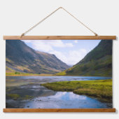 自然ウィュー，山 吊り下げ型タペストリー (正面)