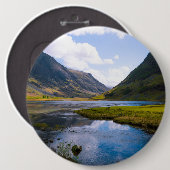 自然ウィュー，山 缶バッジ (正面&裏面)