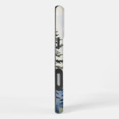 自然ウィルダネスマウンテンズウルフウルフ iPhoneケース (右側面)