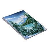 自然ウィンタースカイマウンテンレイクパインツリーズ ノートブック (右側)