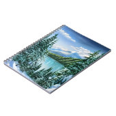 自然ウィンタースカイマウンテンレイクパインツリーズ ノートブック (左側)