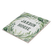 自然ウォーターカスタムカラープレートハウス名標識 タイル (側面)