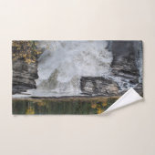 自然ウォーターフォール、アサバスカ滝 バスタオルセット (ハンドタオル)