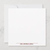 自然ウッドランド5x5ベビーシャワー招待状 招待状 (裏面)