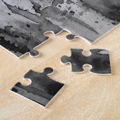 自然ウーマンジグソーパズル白黒絵画ズ ジグソーパズル (側面)