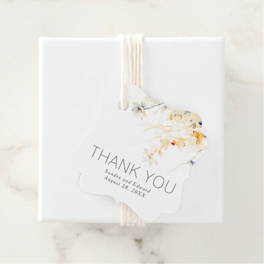 自然エレガントお花結婚様 フェイバータグ (インサイチュ)