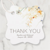 自然エレガントお花結婚様 フェイバータグ (正面)