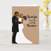 自然エレガントの結婚カップルに感謝 カード (黄色い花)