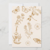 自然エレガントをテーマにした誕生日 招待状 (裏面)