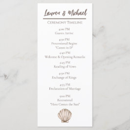 自然エレガントビーチシーシェルフラットプログラム プログラム