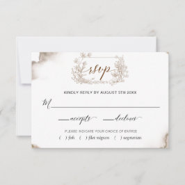 自然エレガント水の色を食事オプションで設定 出欠カード