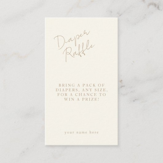 自然エレガント航海のカスタマイズ可能な赤ちゃんシャワー エンクロージャーカード (正面)