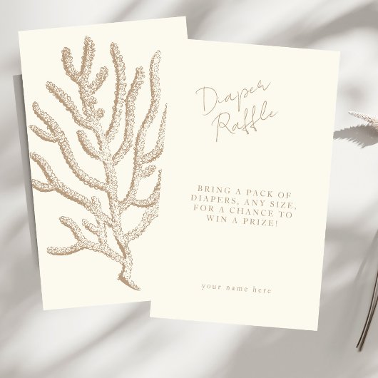 自然エレガント航海のカスタマイズ可能な赤ちゃんシャワー エンクロージャーカード