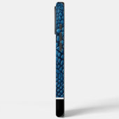 自然エレガント芸術の青いヘビの皮 Case-Mate iPhoneケース (裏面 / 左)