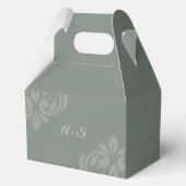 自然オリーブダマお洒落スミニマル写真結婚の フェイバーボックス (裏面)