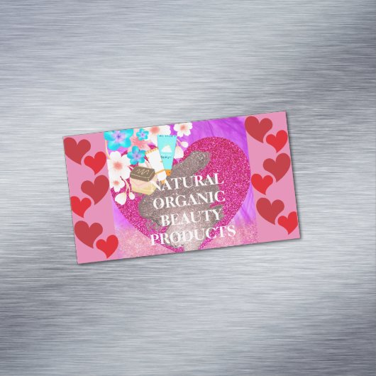 自然オーガニック美しいグロー折り畳み名刺 マグネット名刺 (インサイチュ)