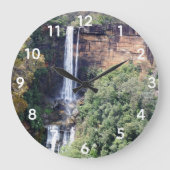 自然カスケードatフィッツロイ秋 ラージ壁時計 (正面)