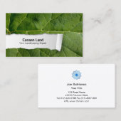 自然カスタマイズ可能なリーフクローズアップ名刺 名刺 (正面/裏面)