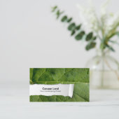 自然カスタマイズ可能なリーフクローズアップ名刺 名刺 (スタンド正面)