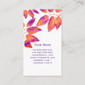 自然カスタムアート名刺の両面 名刺 (裏面)