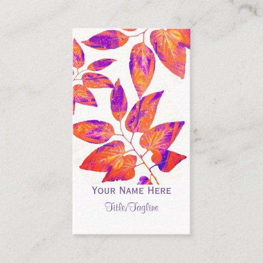 自然カスタムアート名刺の両面 名刺 (正面)