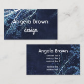 自然カスタムアート名刺テンプレート（青） 名刺 (正面/裏面)