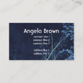 自然カスタムアート名刺テンプレート（青） 名刺 (裏面)