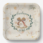 自然カスタムクラシック押し花クラフト40th ペーパープレート (正面)