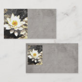 自然カスタム名刺テンプレート蓮の花 名刺 (正面/裏面)