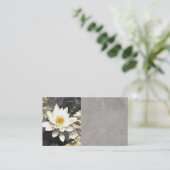 自然カスタム名刺テンプレート蓮の花 名刺 (スタンド正面)