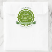 自然カスタム緑オーガニックエコ製品 ラウンドシール (バッグ)