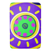 自然カラフルのパレットパターン バスマット (正面縦)